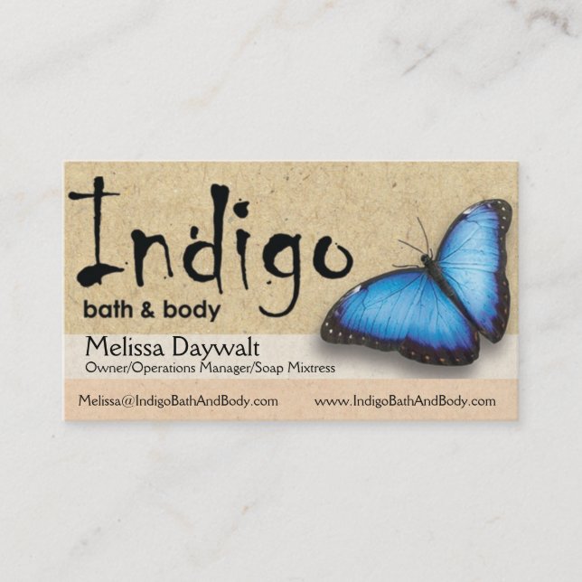 Indigo Biz Cards - Melissa (Front)