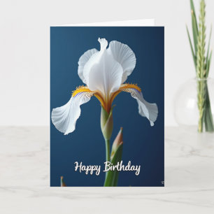 Indigo Bloom Birthday Card