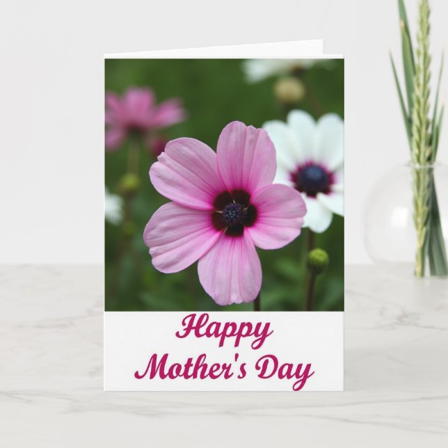 Indigo Bloom Mothers Day Card (Front)