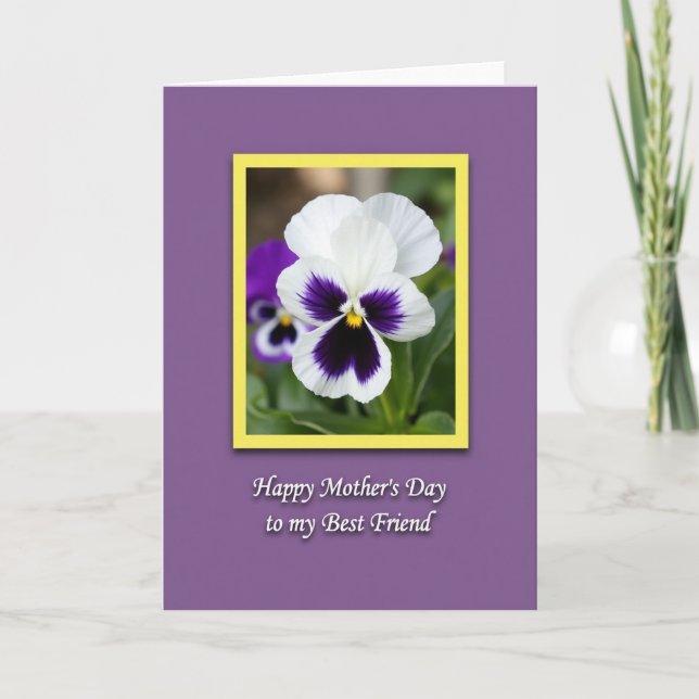 Indigo Bloom Mothers Day Friend Card (Front)