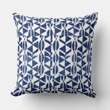 Indigo Blue Block Print 