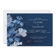 Indigo Blue Botanical Engagement Party