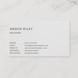 Indigo blue business card, Ocean business card