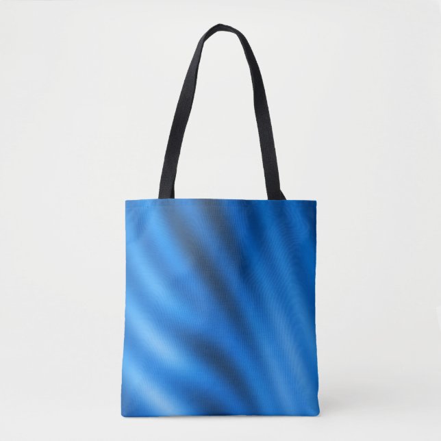 Indigo Blue Gradient Abstract Tote Bag (Front)