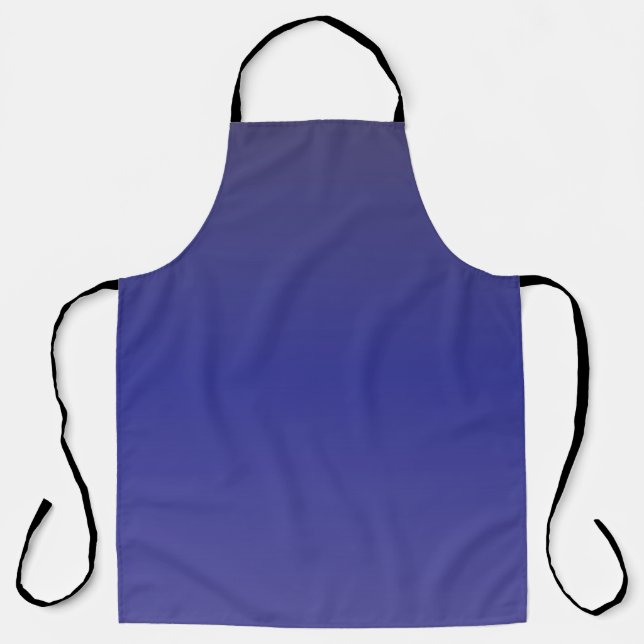 Indigo Blue Gradient Apron (Front)