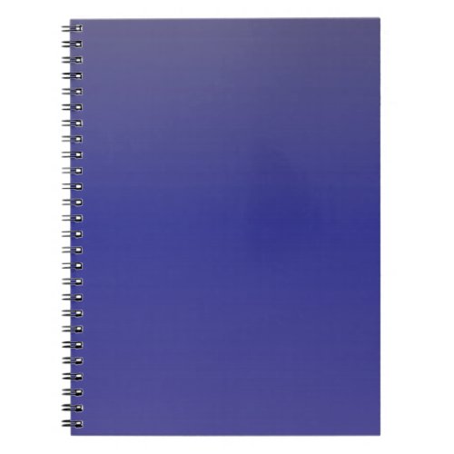 Indigo Blue Gradient Notebook