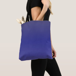 Indigo Blue Gradient Tote Bag