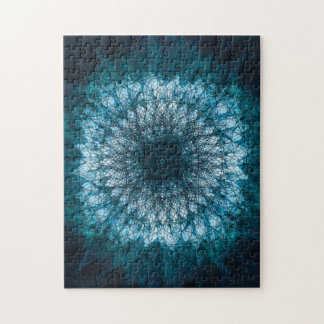 Indigo Blue Mandala Jigsaw Puzzle
