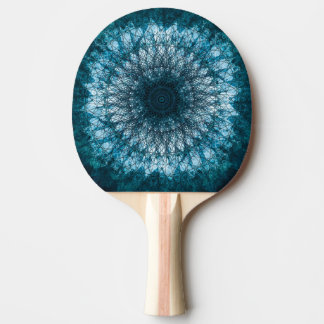Indigo Blue Mandala Ping-Pong Paddle