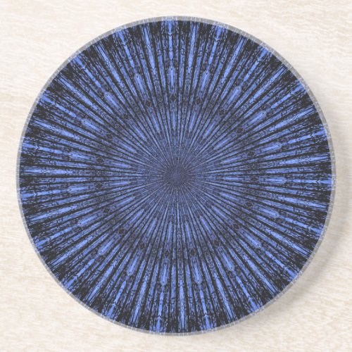 Indigo Blue Medallion Sandstone Coaster