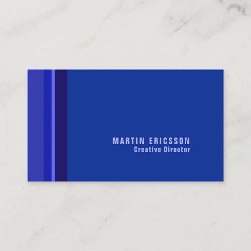 Indigo blue professional elegance business card