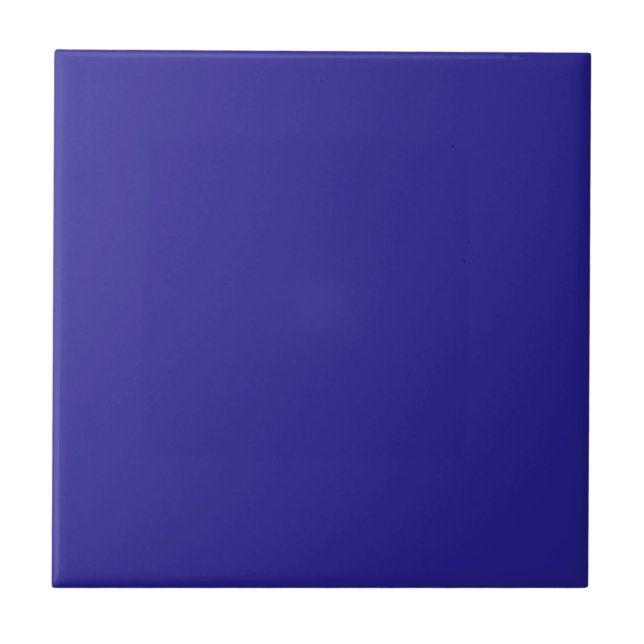 Indigo Blue Solid Color Tile (Front)