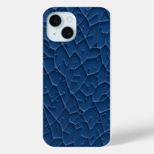 Indigo Blue Stylish Pattern iPhone Case