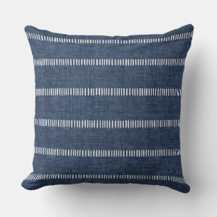 Indigo Blue Throw Pillow