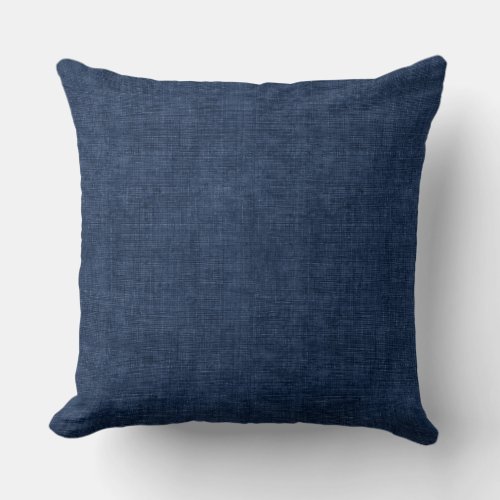 Indigo Blue Throw Pillow
