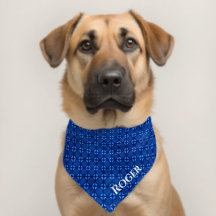 Indigo Blue Tie Dye Look Personalized