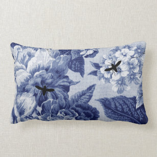 Blue Toile Pillows Decorative Throw Pillows Zazzle