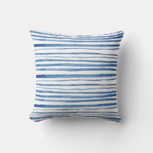Indigo blue watercolor stripe Japanese pattern