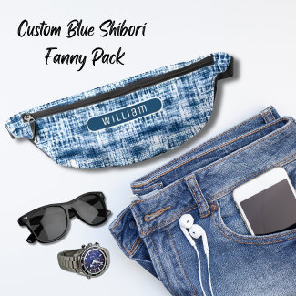 Indigo Blue & White Shibori Pattern Cool Teens