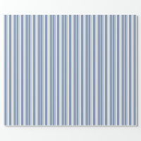 Indigo Blue White Ticking Stripes Tissue Paper, Zazzle