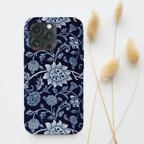 Indigo Blue Wildflower Meadow iPhone 13 Pro Case