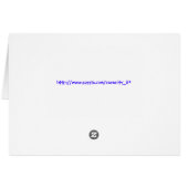 Indigo Bunny card (Back Horizontal)