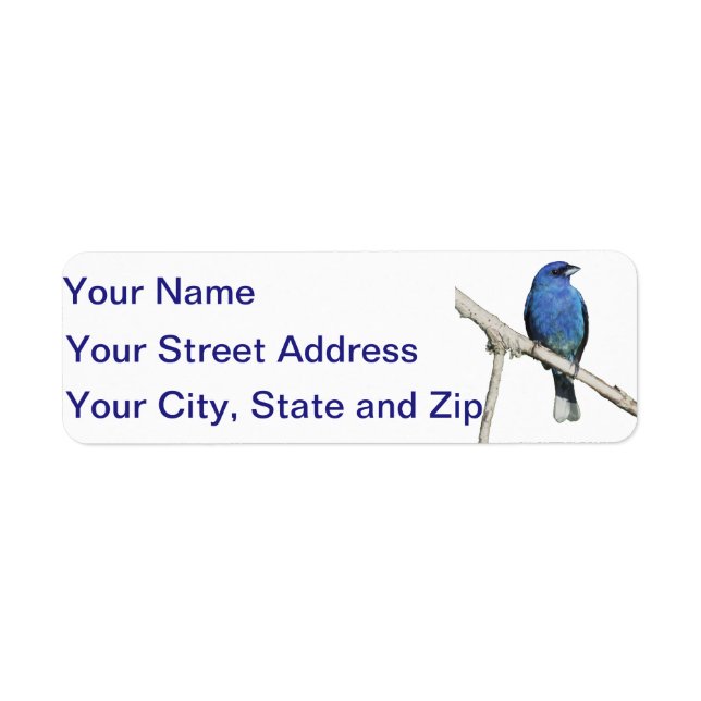 Indigo Bunting Label (Front)