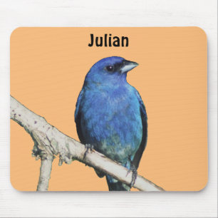 Indigo Bunting Mouse Pad
