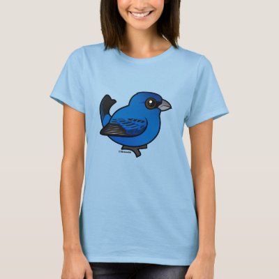 Meet the Cute & Vibrant Indigo Bunting with Birdorable