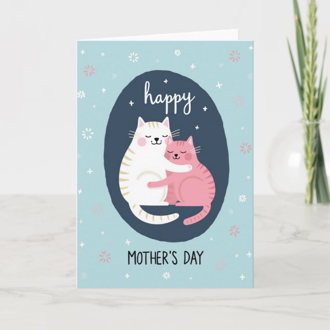 Indigo Cats Mothers Day Card (Front)
