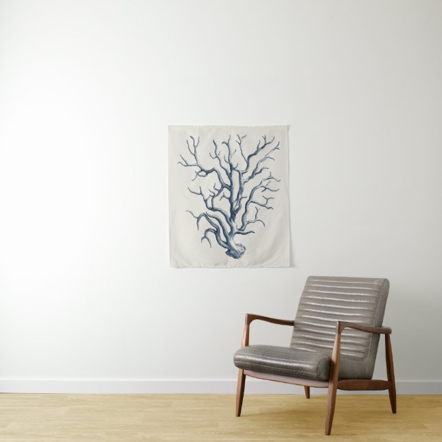 Indigo Coral Tapestry (In Situ)