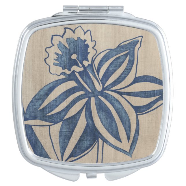 Indigo Daffodil Vanity Mirror (Front)