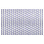 Indigo dark blue striped circle pattern on white fabric