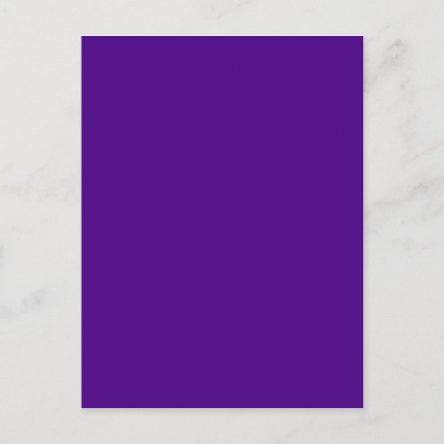 Indigo Dark Royal Purple Trend Color Background Postcard
