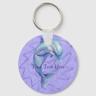 Indigo Dolphin Keychain