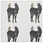 INDIGO DONKEY &amp; OWL Fabric
