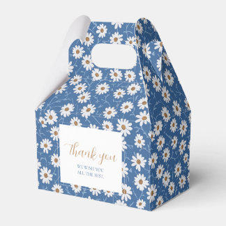 Indigo Dream Daisies Favor Boxes