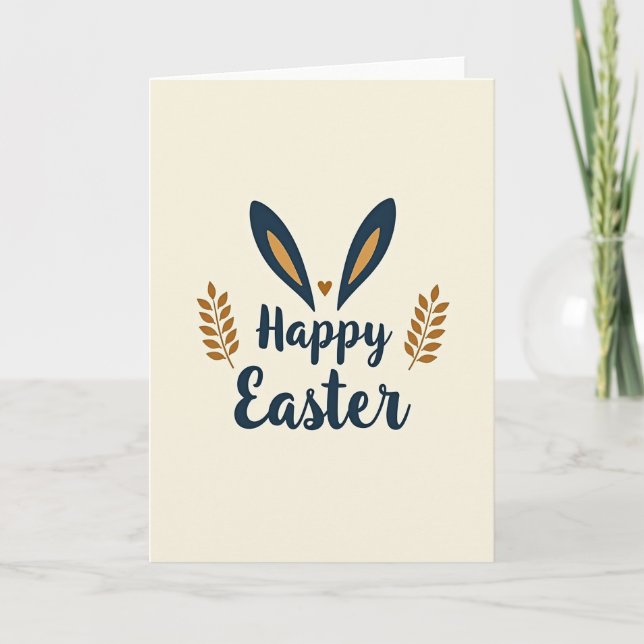 Indigo Ears Easter Card (Front)