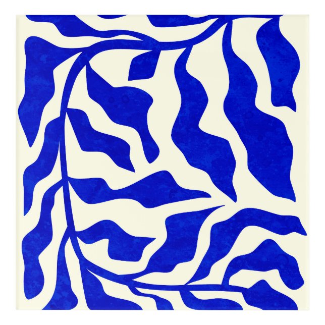 Indigo Elegance Acrylic Print (Front)