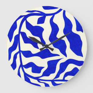 Indigo Elegance Large Clock