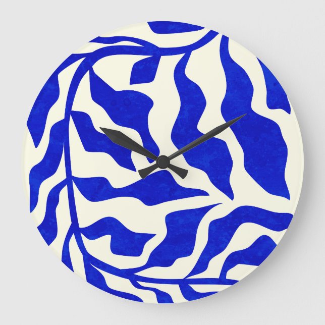 Indigo Elegance Large Clock (Front)