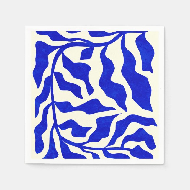 Indigo Elegance Napkins (Front)