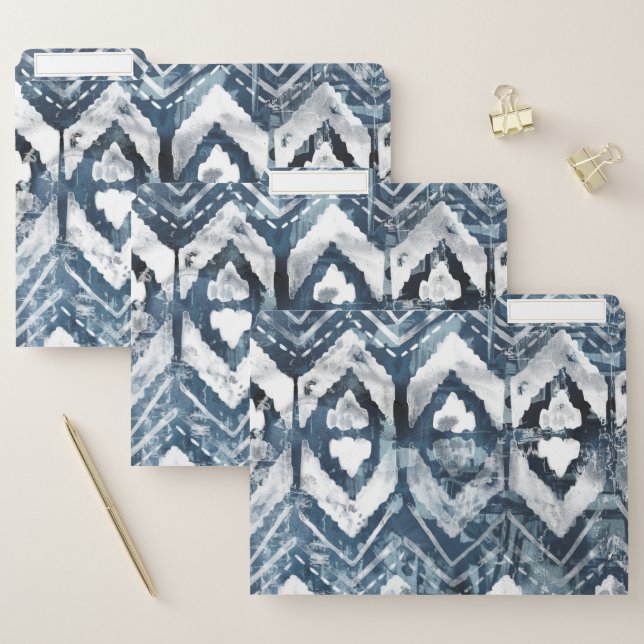 Indigo Extraction - Geometric File Folder (Set)