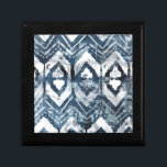 Indigo Extraction - Geometric Gift Box<br><div class="desc">Indigo Extraction III by June Erica Vess. Indigo colored design featuring abstract shapes and lines.</div>