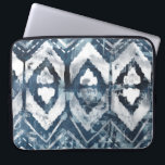 Indigo Extraction - Geometric Laptop Sleeve<br><div class="desc">Indigo Extraction III by June Erica Vess. Indigo colored design featuring abstract shapes and lines.</div>