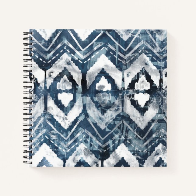 Indigo Extraction - Geometric Notebook (Front)
