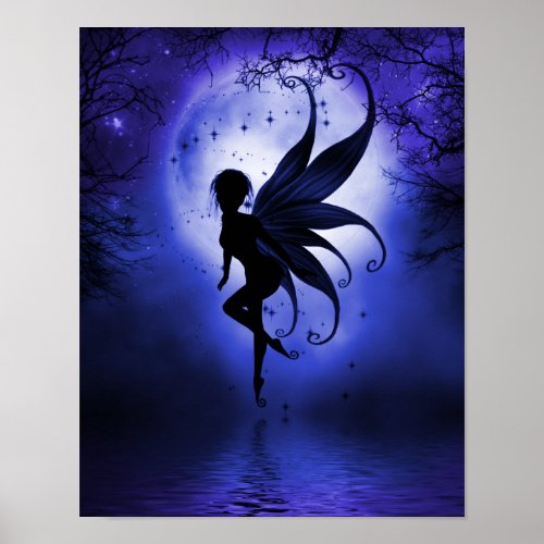 Indigo Fairy 11 x 14 Poster