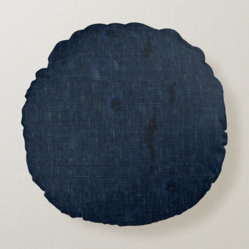 Indigo Field Cloth Throw Pillow Japanese Inspired