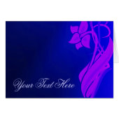 Indigo Floral Card (Front Horizontal)