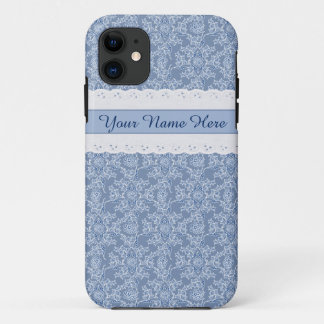 Indigo Floral Faux Lace iPhone 5/5s Case